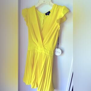 Milk & Honey Yellow Skort Romper/Dress- NWT- Size Large